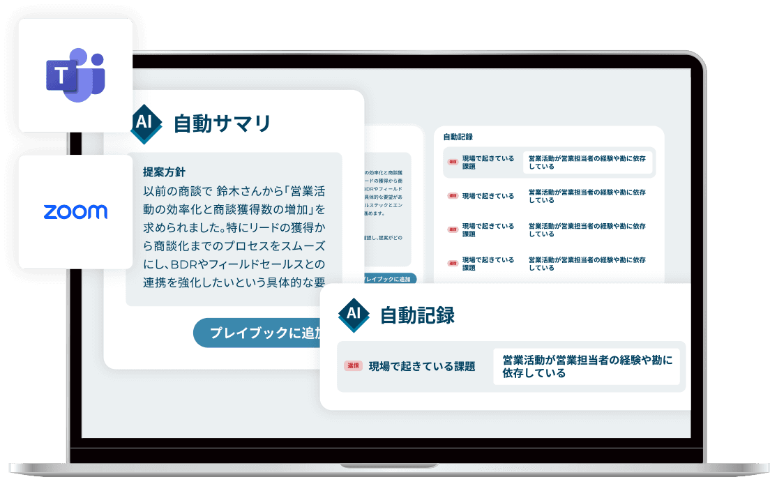 オンライン商談の自動記録 image