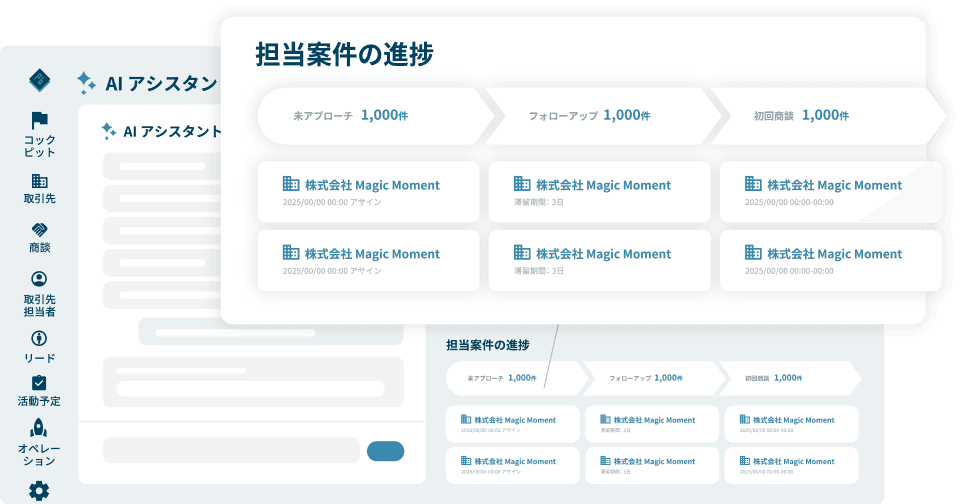担当案件の進捗一覧 image
